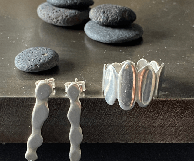Bague Galets crescendo