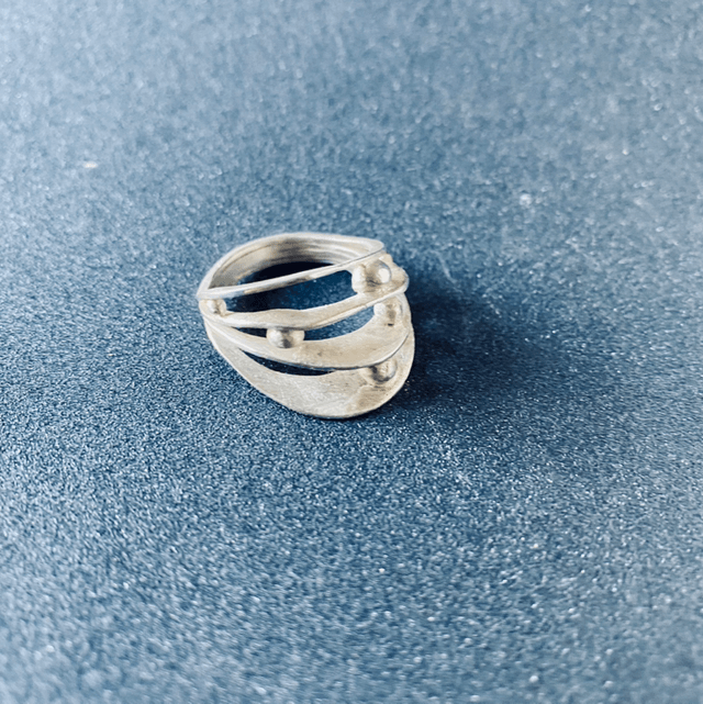 Bague Vagues et gouttes