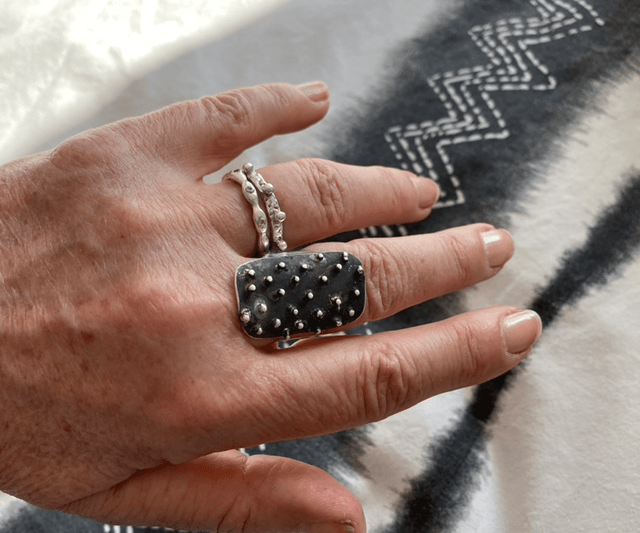 Bague Corail plateau