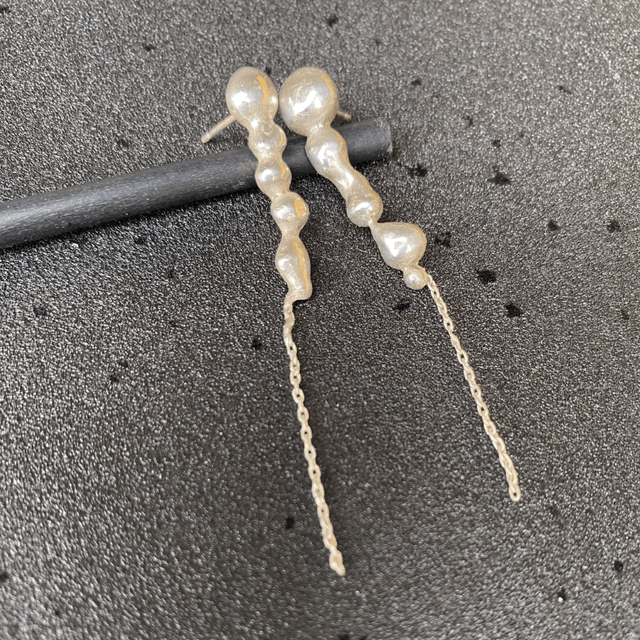 Boucle d’oreilles Gouttes et chaine