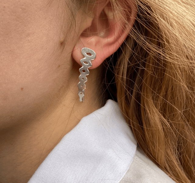 Bijou d’oreille Ondulations 2 en 1