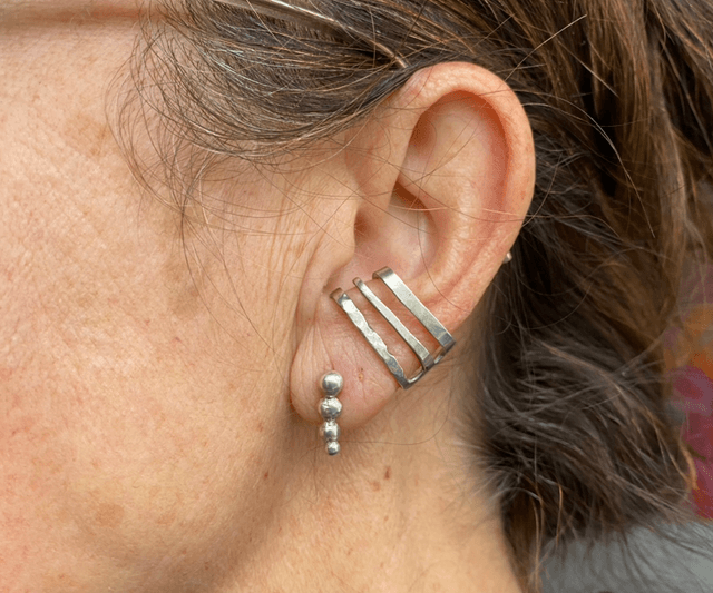 Boucle d’oreille bague d’oreille 3 anneaux