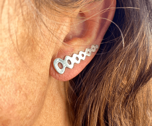 Bijou d’oreille Ondulations 2 en 1