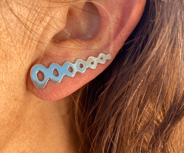 Bijou d’oreille Ondulations 2 en 1