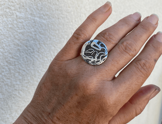 Bague Corail Cerveau de neptune