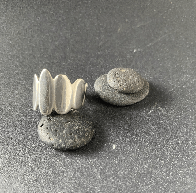 Bague Galets crescendo
