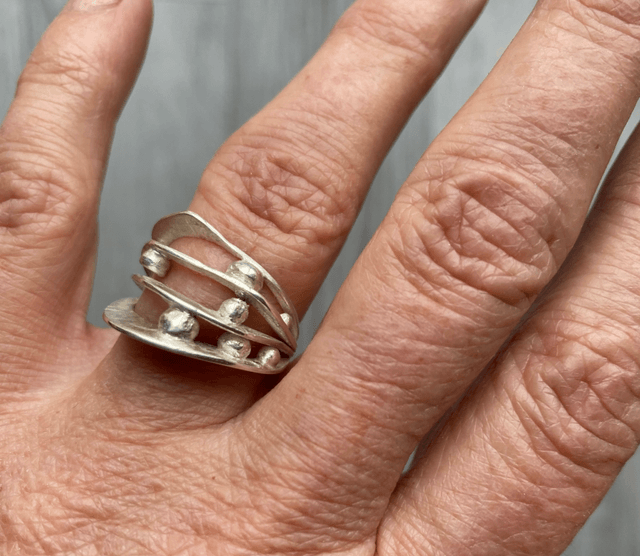 Bague Vagues et gouttes