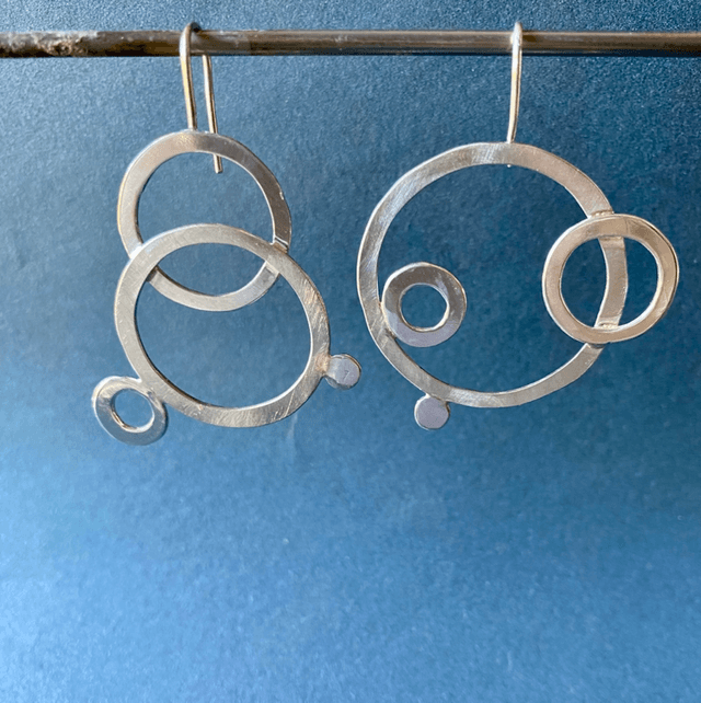 Boucle d’oreille Gouttes sur l’eau 