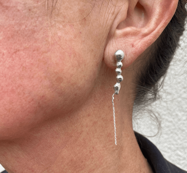 Boucle d’oreilles Gouttes et chaine