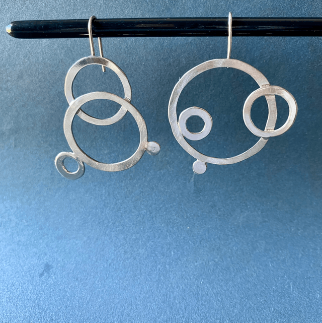 Boucle d’oreille Gouttes sur l’eau 