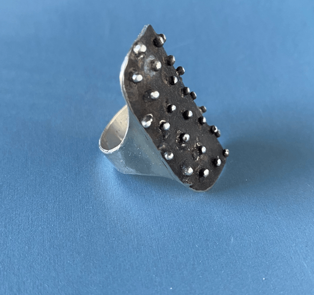 Bague Corail plateau