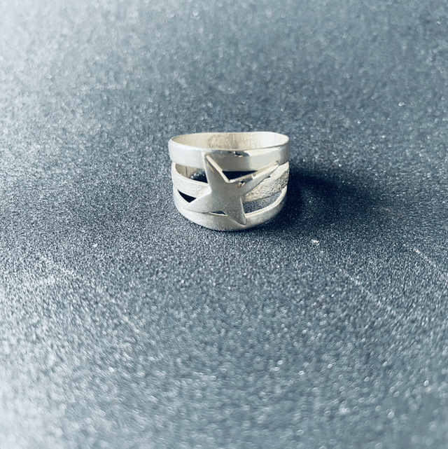 Bague 3 anneaux et étoile