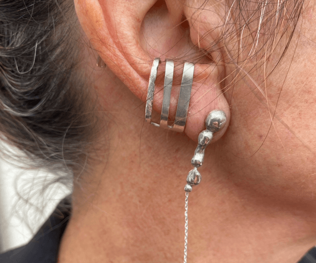 Boucle d’oreilles Gouttes et chaine