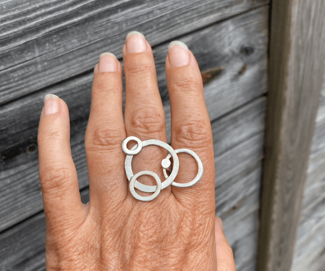 Bague Là l’eau 5 Gouttes sur l’eau