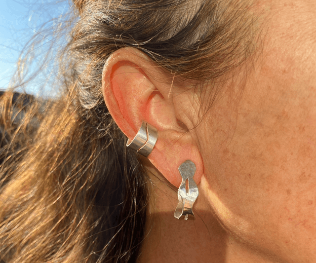 Bague d’oreille ear cuff vague