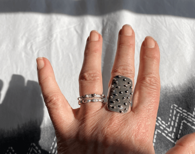 Bague Corail plateau