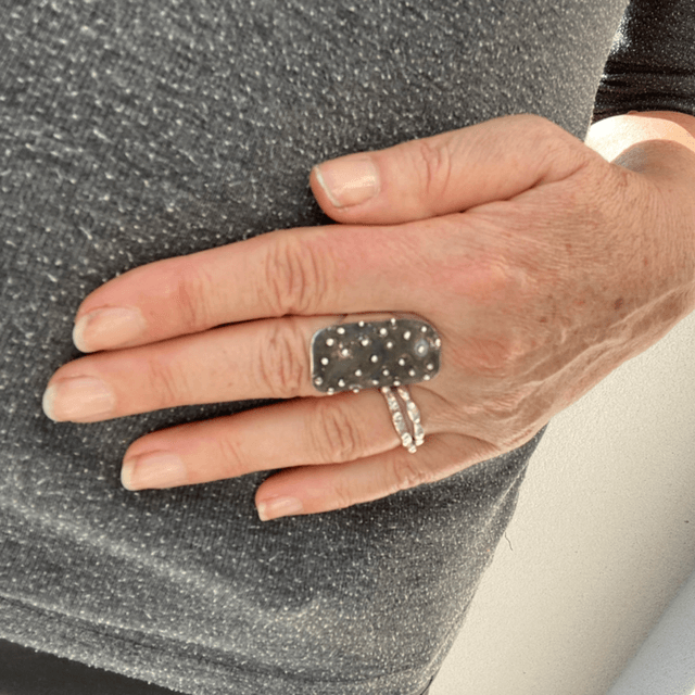 Bague Corail plateau
