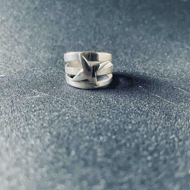 Bague 3 anneaux et étoile