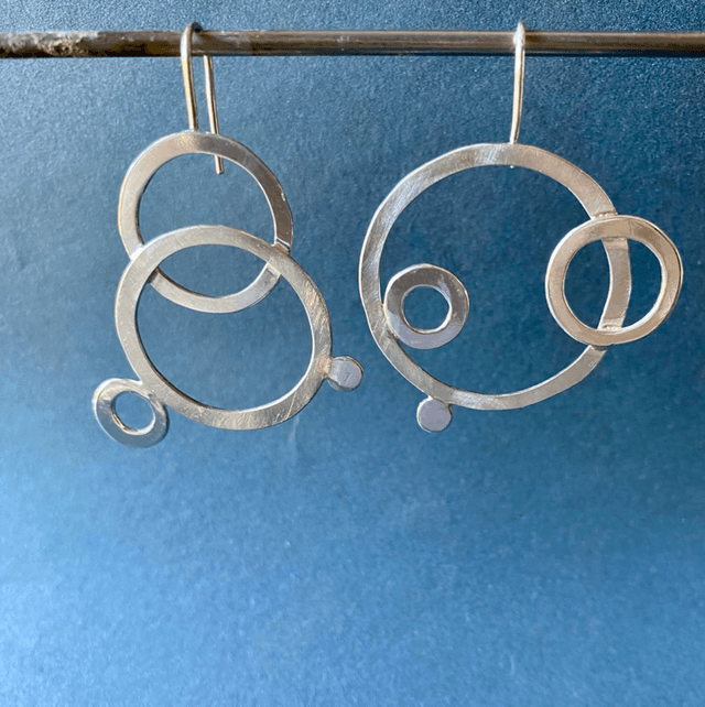 Boucle d’oreille Gouttes sur l’eau 