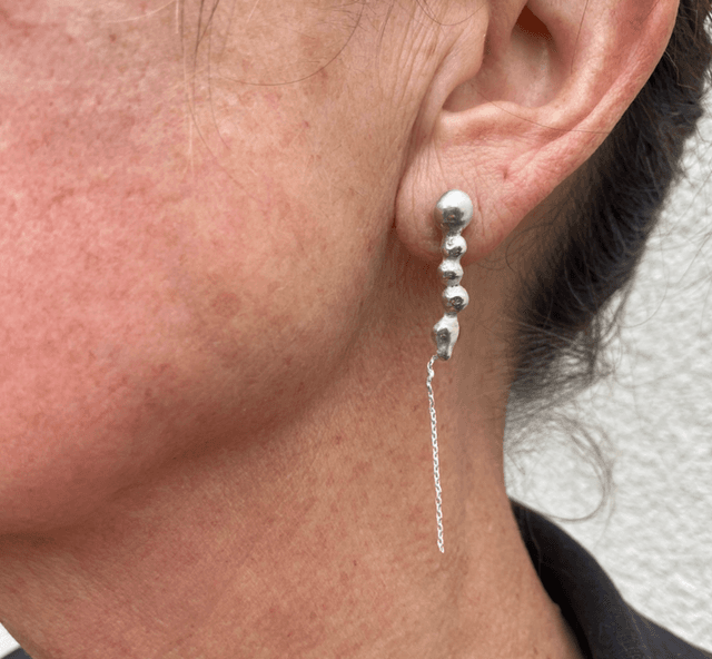 Boucle d’oreilles Gouttes et chaine
